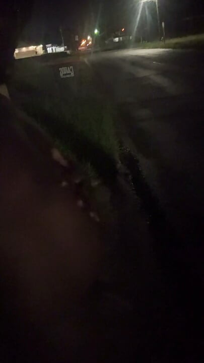 Fooling Around At Night Outside On The Sidewalk Fully Naked Part 3