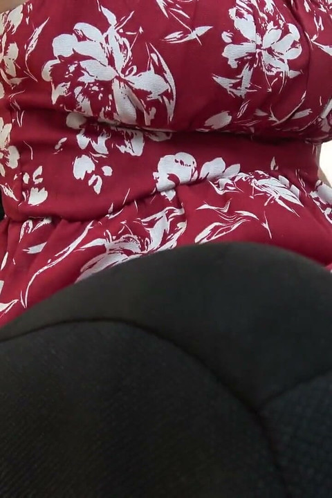 I'm Teasing You with My Dress While Sitting in the Racing Seat