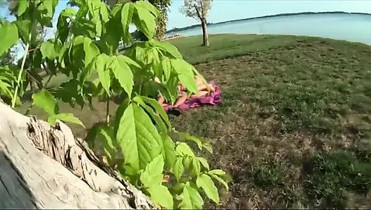 Perverse Wife Gets Her Pussy Breaked on the Beach by Her Husband with a Big Hard Cock