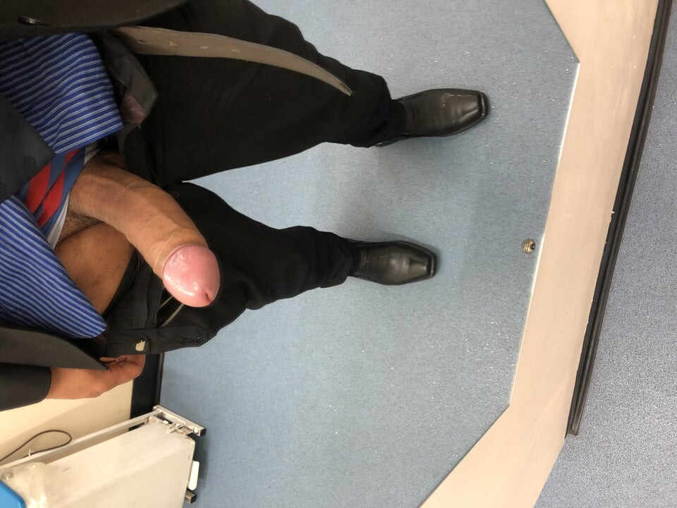 Fuck horny at work, cum inside the toilet.