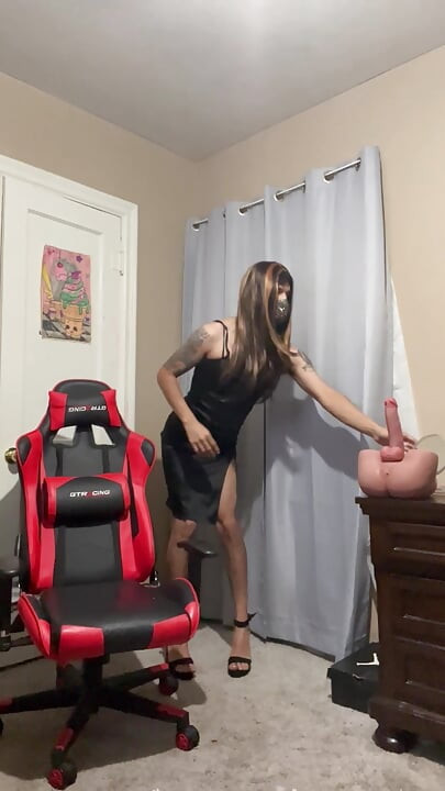 Being a naughty slut at home