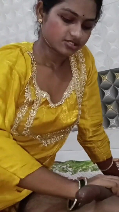 Desi Beauty Blowjob with Ball Massage in Traditional Clothes | Clip 1