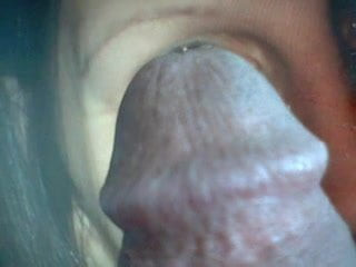 precum on Andrea's  face