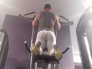 Working out in white