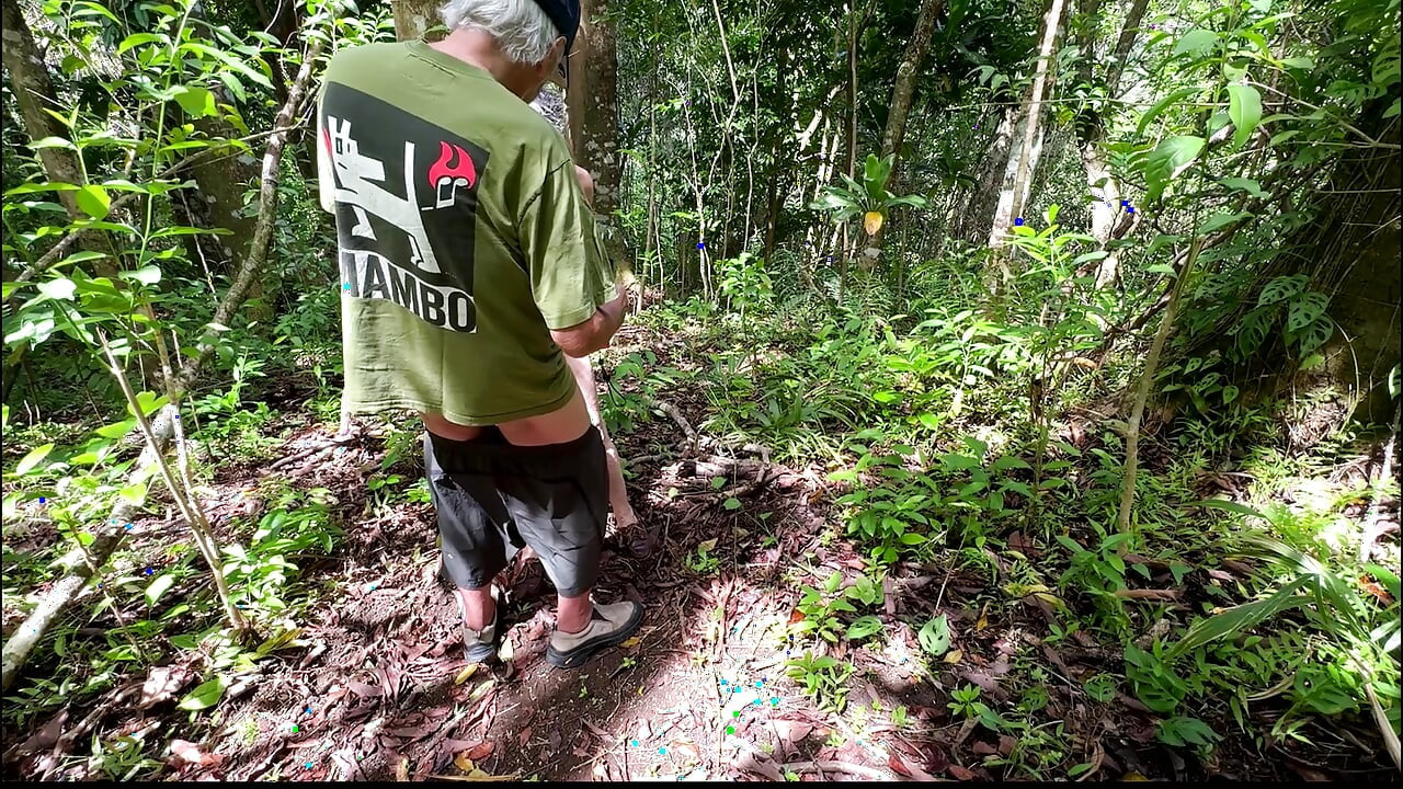 Two Senior Citizens Seeing if They Can Still Fuck Against a Tree