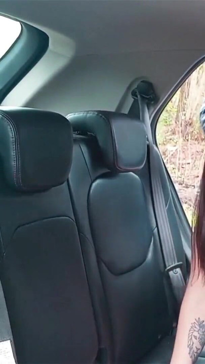My stepfather fucks me in the car in the middle of the woods | Clip 3