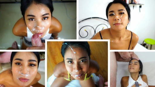 Modelo asiático compilación facial