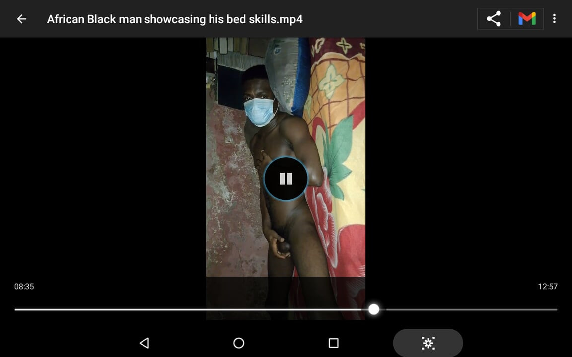 African black man showcasing his bed skills on a high scale
