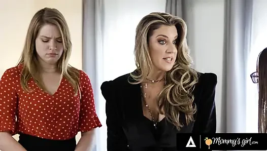MAMIS MÄDCHEN - MILf kayla paige & assistentin giselle palmer machen aus opals massage einen dreier