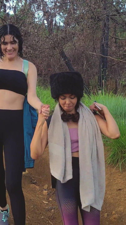 Memorable moment from "Exhibitionism in the river with two lesbians"