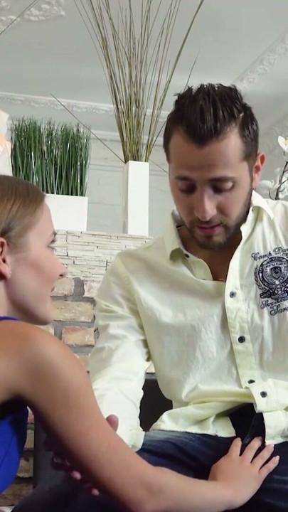 On the couch, oral sex turns into a wild ride and deep hard | Clip 1