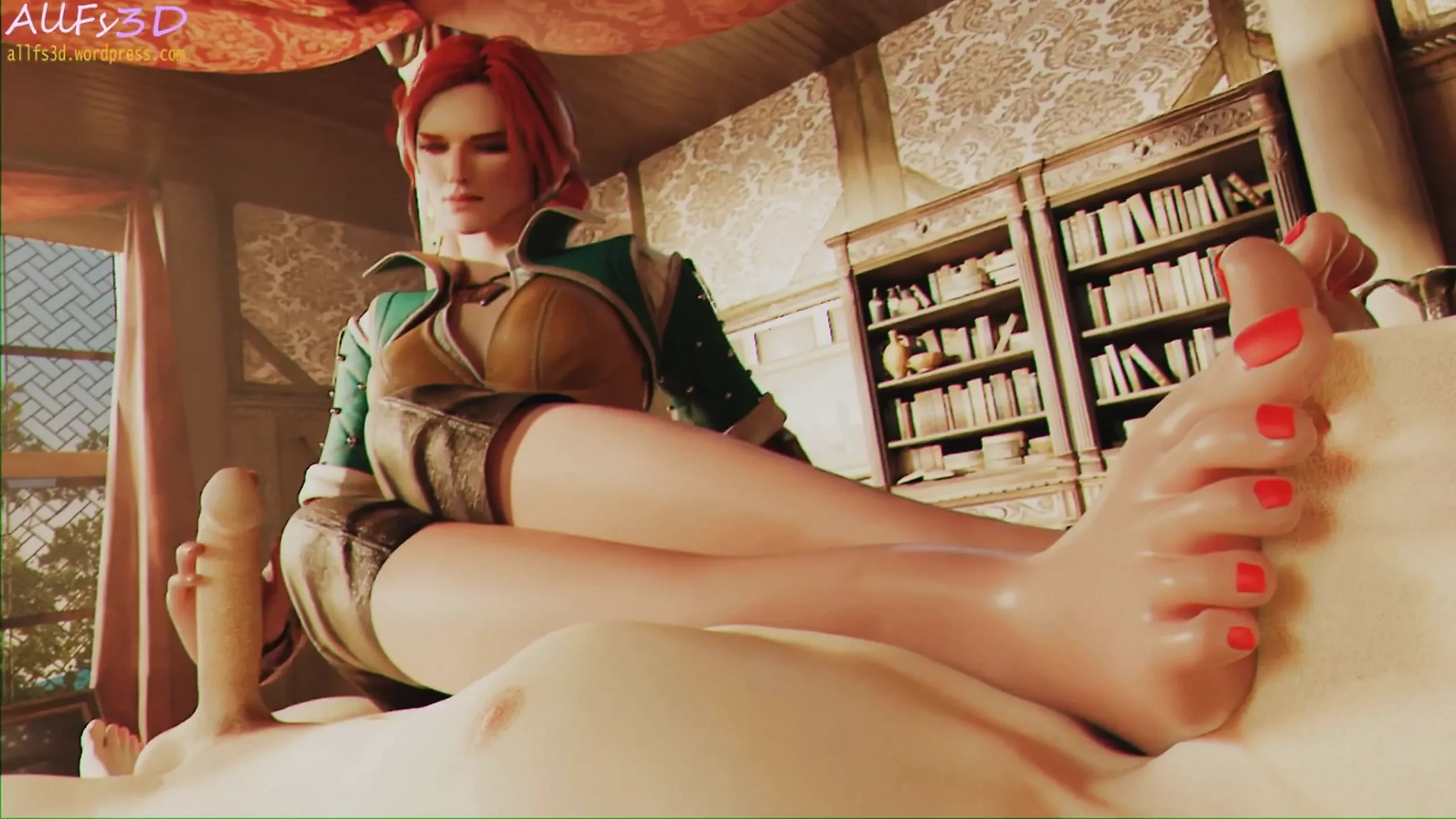 Triss Merigold - sega triss e annusando i piedi