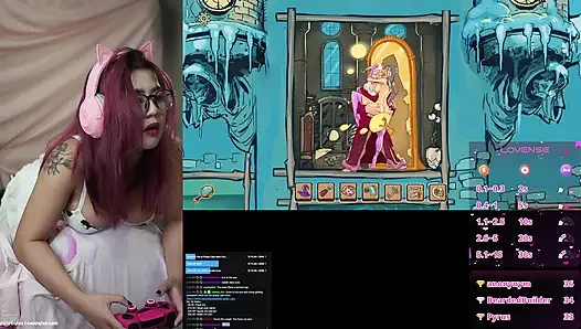 PENGGEMARKU MENCAMBUK DAN NGENTOT PANTATKU SAAT AKU BERMAIN GAME BOKONG DI STREAMING