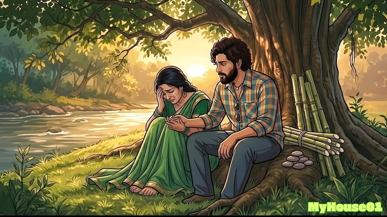 Pushpa Fuck a Modern Women besides on lake