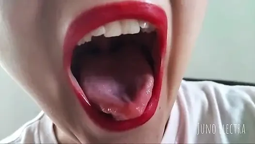 Bibir merah raksasa haus kontolmu - pov