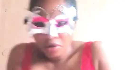 African woman touching her pussy