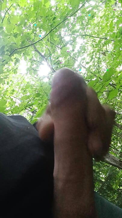 Cumshot at the Bus Stop