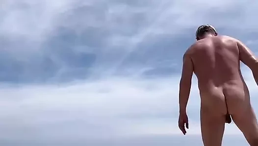 Plajda çıplak mastürbasyon