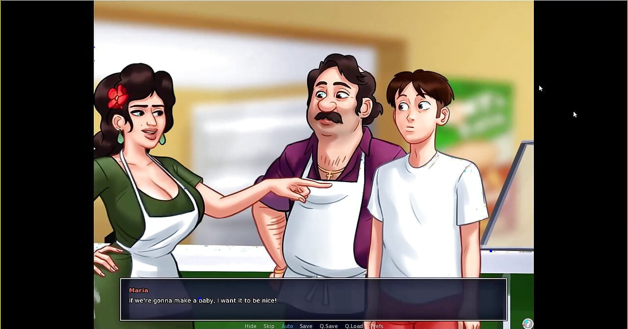 Summertime saga - Eva had her baby ... Johannes fucked Maria while tony was there