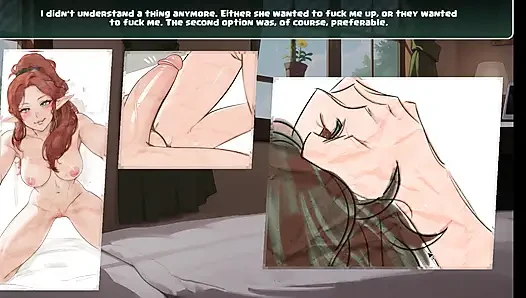 HaremVSZombies hentai-spiel ep.4 weibliche DOminanz blowjob im bett!