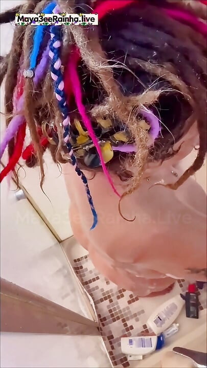 Sexy Saggy Tits Brazilian BBW MILF's Hot Soapy Shower