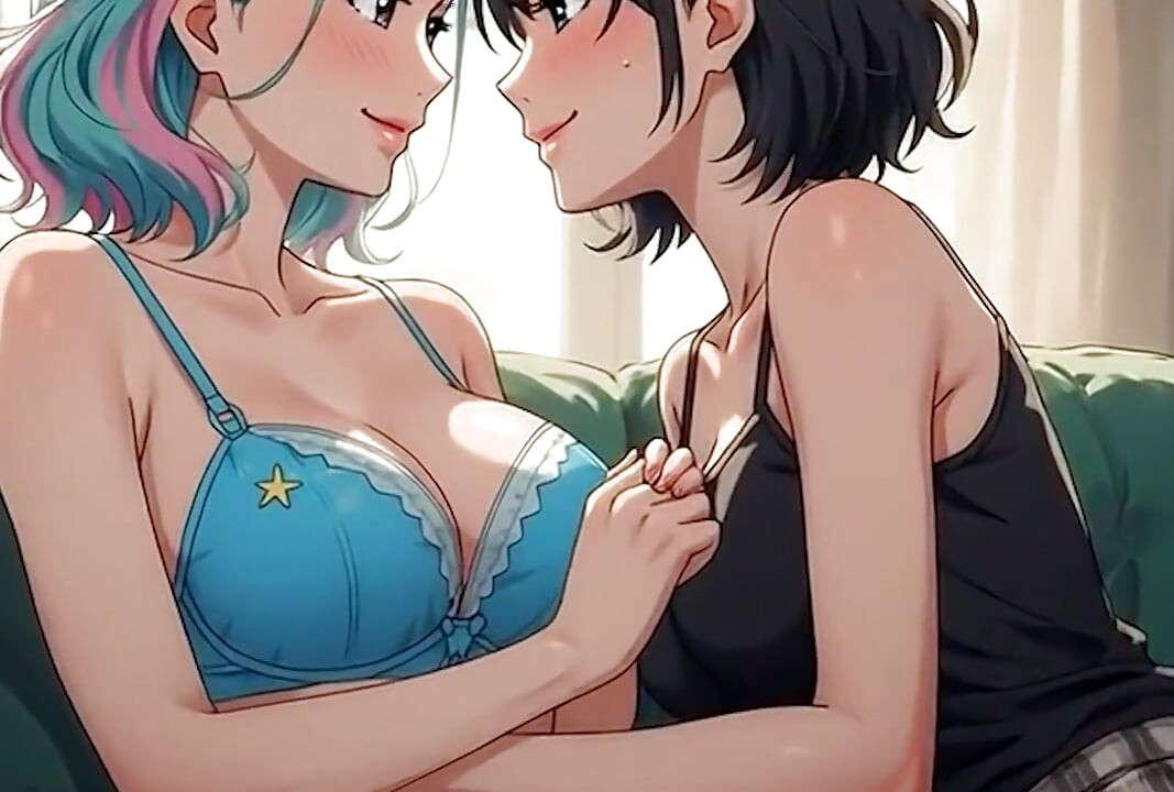 AI Generated Cartoon content, Uncensored video of 18 Year old Anime Girl, Kissing Orgasm of Mature Women