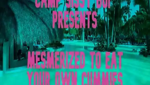 Memekmu tergoda untuk jilat spermamu sendiri