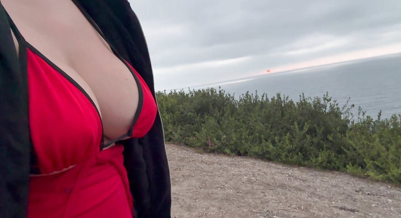 Artemisia Love sexy bikini outdoor Saturday afternoon hiking sesh big boobs close up