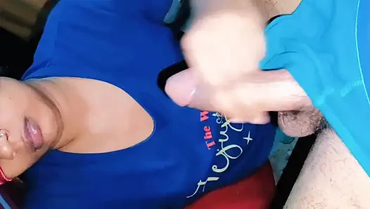 Desi sister in law inserted the dewar big penis inside her throat. Cumshot in mouth and indian bhabhi face fucking video