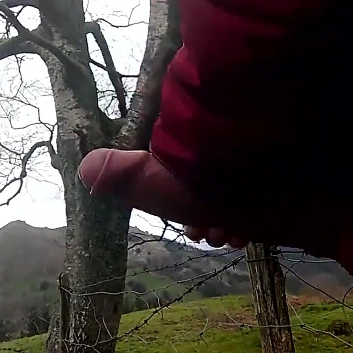 Man with a Cock Fat and Long Massages Her on the Mountain, a Goatherd Interrupted