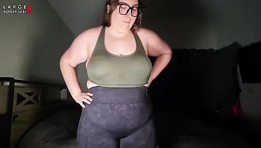 Sports Bra Try-on, Boob Bounce Tests, Naked Twerk Tease