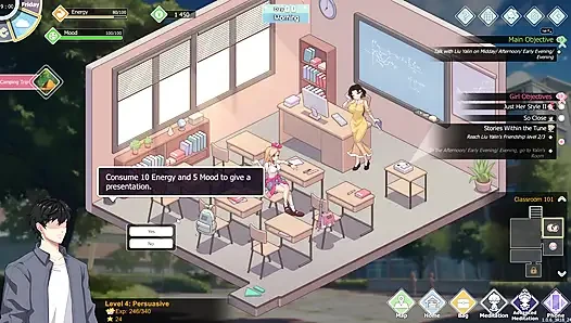 Love n Life happy student. Second part. I fuck a hot blond student in a dressing room!
