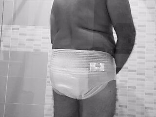 Diaper and shower