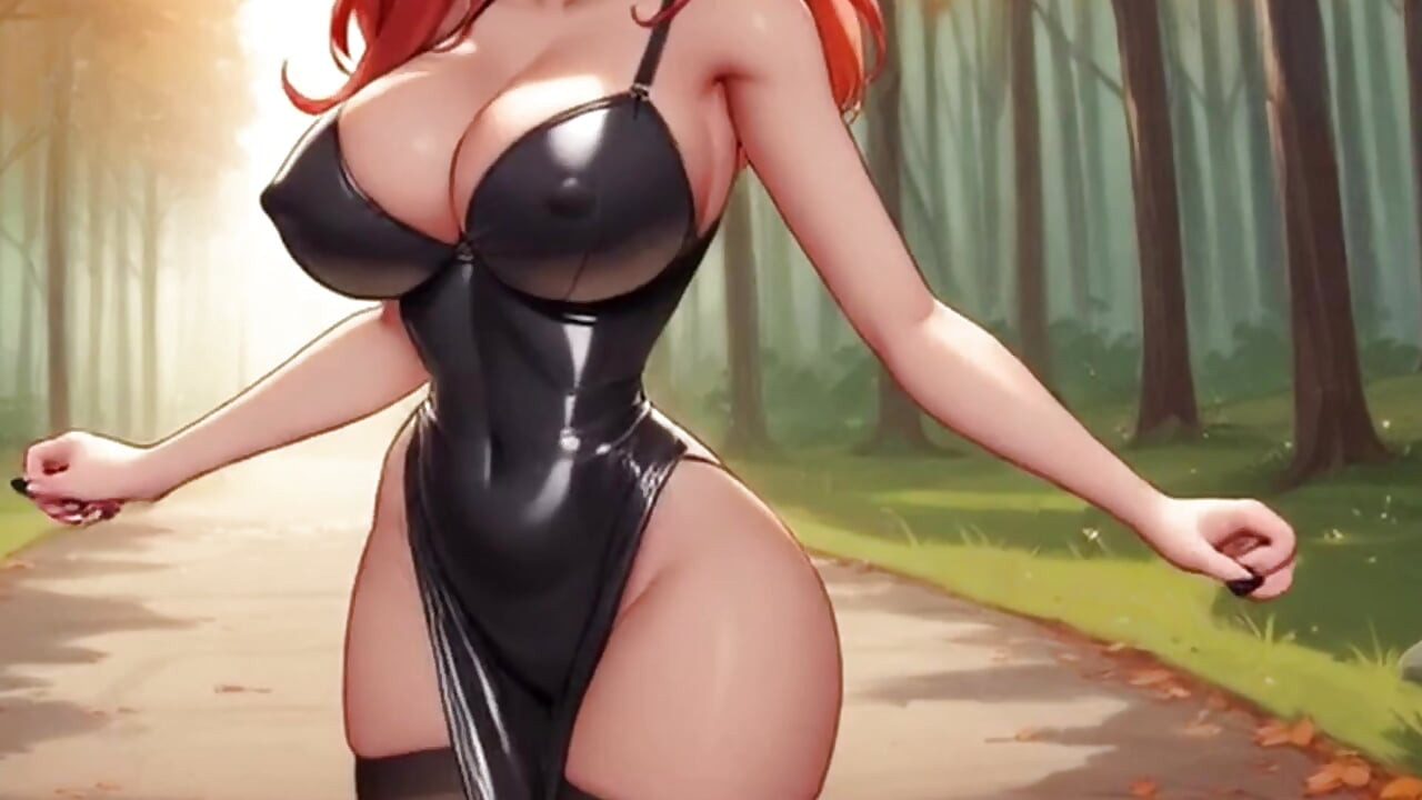 Seksi velike sise poskakuju i zadirkuju! Isprobajte odeću od lateksa