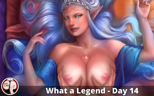Wal - 14 - Public Deepthroat, Skinny Princess with Huge Boobs Gives Boob Job to Young Man with Monseter 30 Cm Dick