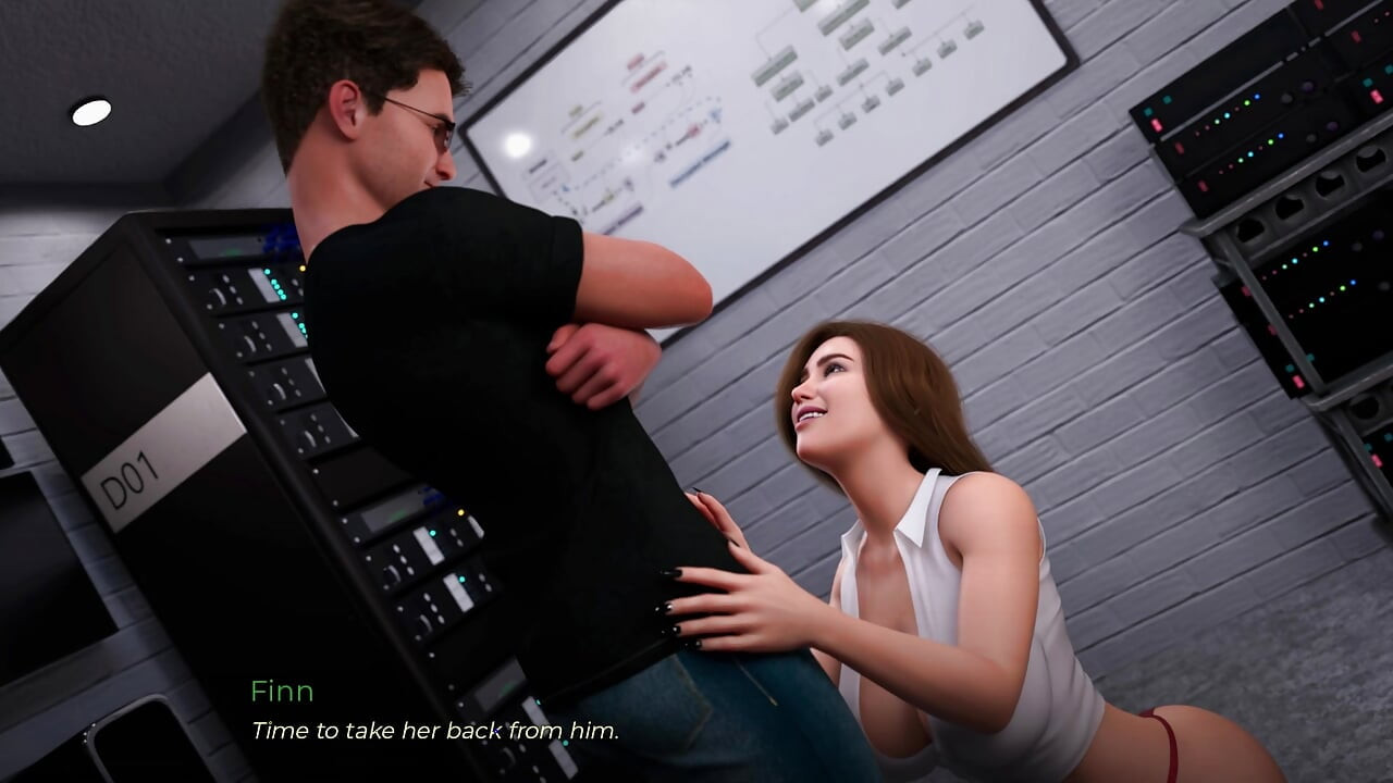 Hot Office Babe Submissive to a Big Cock Nerd and Getting Dominated