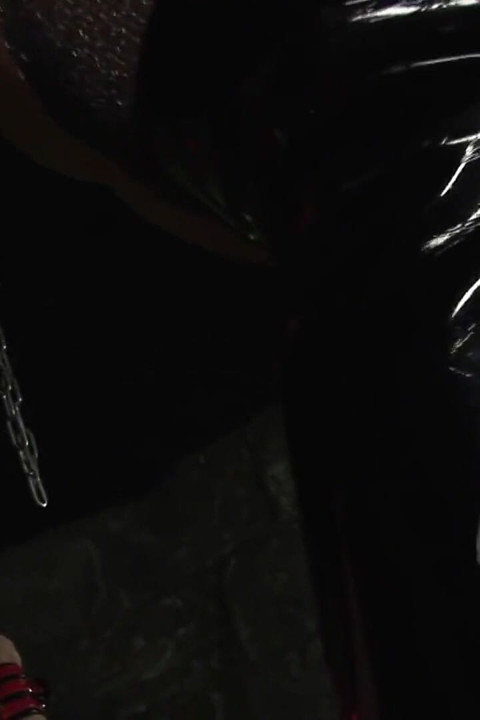 Blond mistress Ashley pamper her sex slave in dungeon