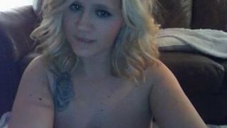 Busty housewife fucks her squirting pussy with dildo