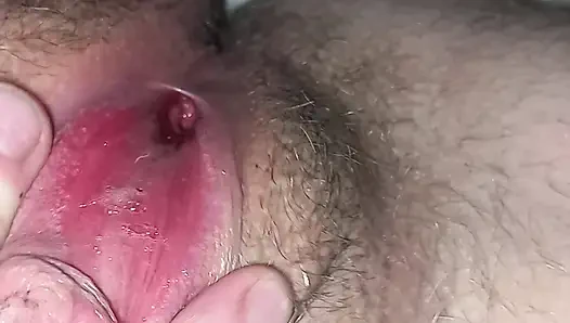Playing with clit and rubbing pussy