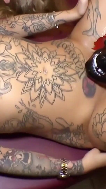 Epic moment from "CREAMPIE GANGBANG BUKKAKE FOR GERMAN TATTOO MODEL BETH ADAMS"