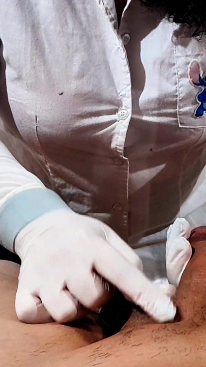 I can't hold back my desire and I suck my patient's cock Part 1 | Clip 1