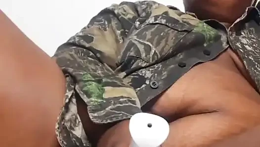 Süße ebenholz bbw mara exotische solo-squirting-masturbation