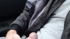 Quick jerk after work in car on public places
