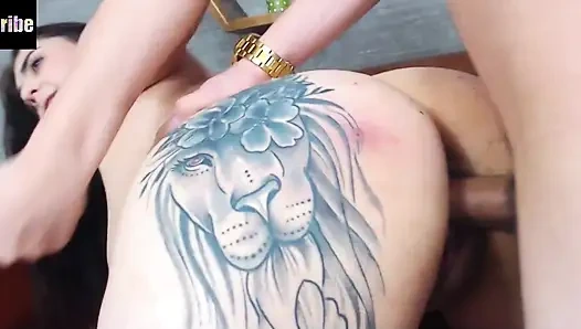 Sexy Colombian gets fucked in pov during a friends meeting