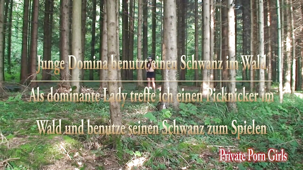 Outdoor footjob and blowjob