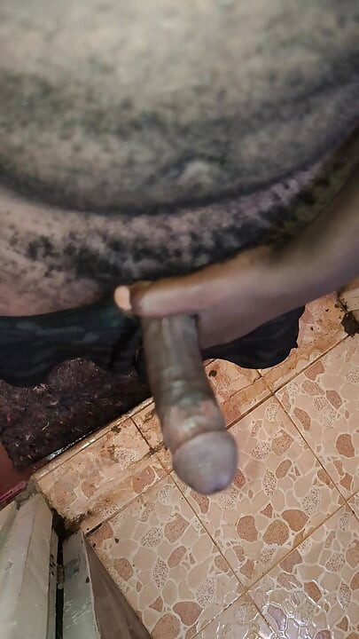 Solo Cock play after waking up Horny