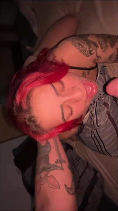 Submissive Wife Cumming While Doing Deep Throat On Husband
