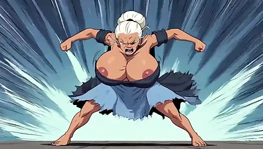 Çizgi film sahnelerinde atletik kadınlar