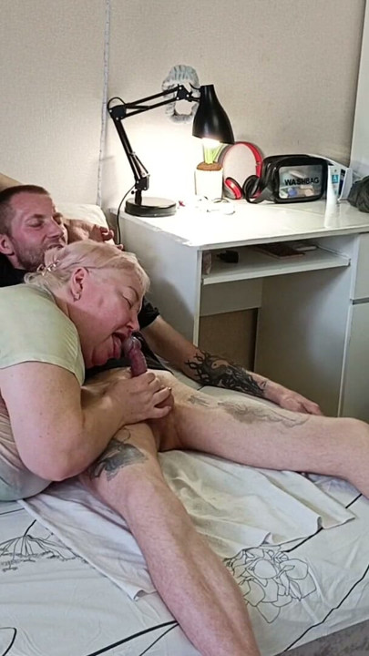 neighbor gives blowjob and I cum | Clip 1