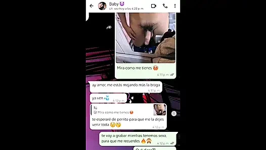 Горячий разговор по вотсапу с моей подругой заканчивается счастливым окончанием - Nati Sweet - Natasha Caseros